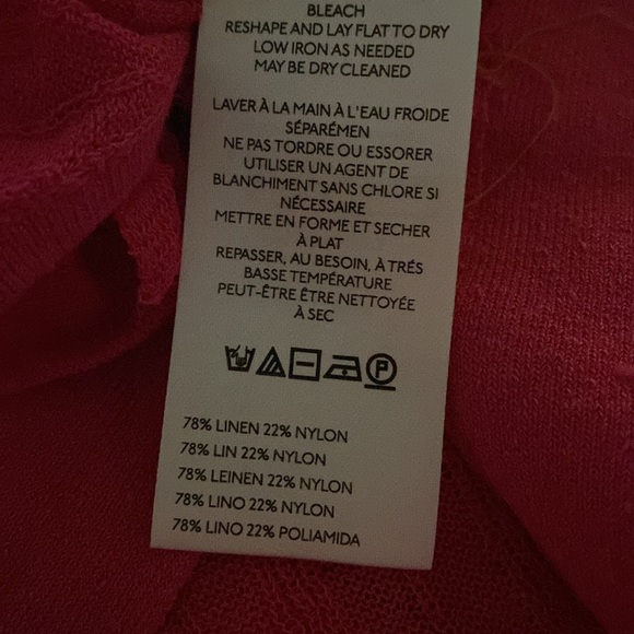 Maeve By Anthropologie Linen Ruffled Wrap Cardigan Sweater - Picture 7 of 10